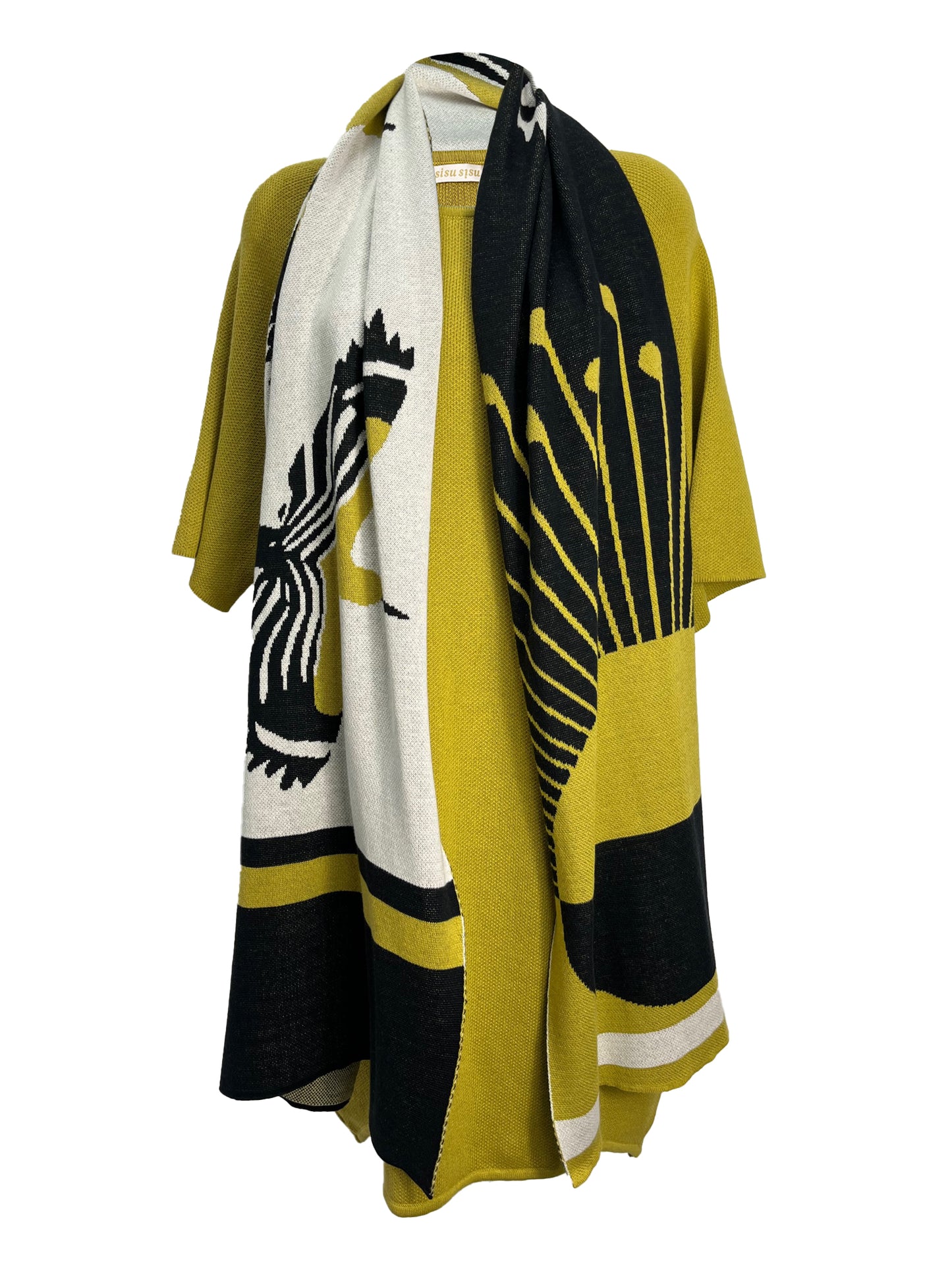 Sunshine Cotton Knitted Jumper Dress - Chartreuse