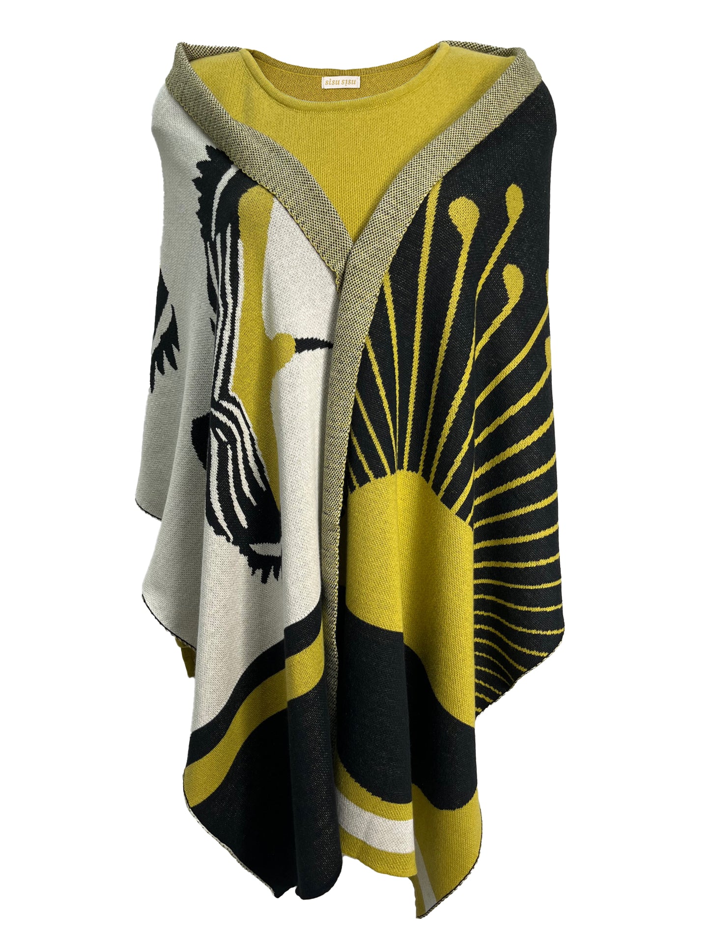 Hoopoe, Sun & Pincushion Protea Scarf