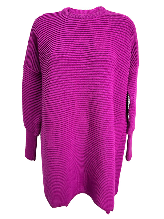Lilac Breasted Roller Ribbed Sweater